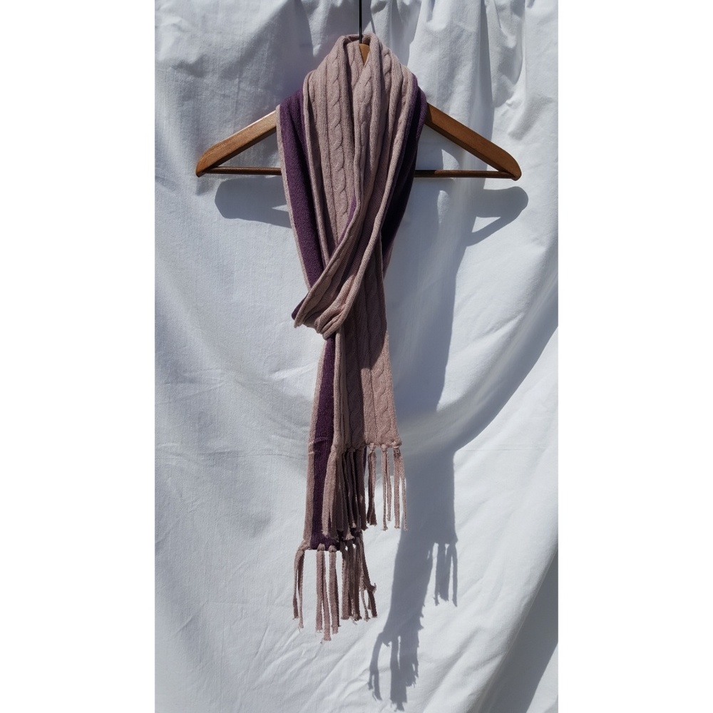 SWEATER KNIT SCARF Lavendar Purple 88 x 4.5